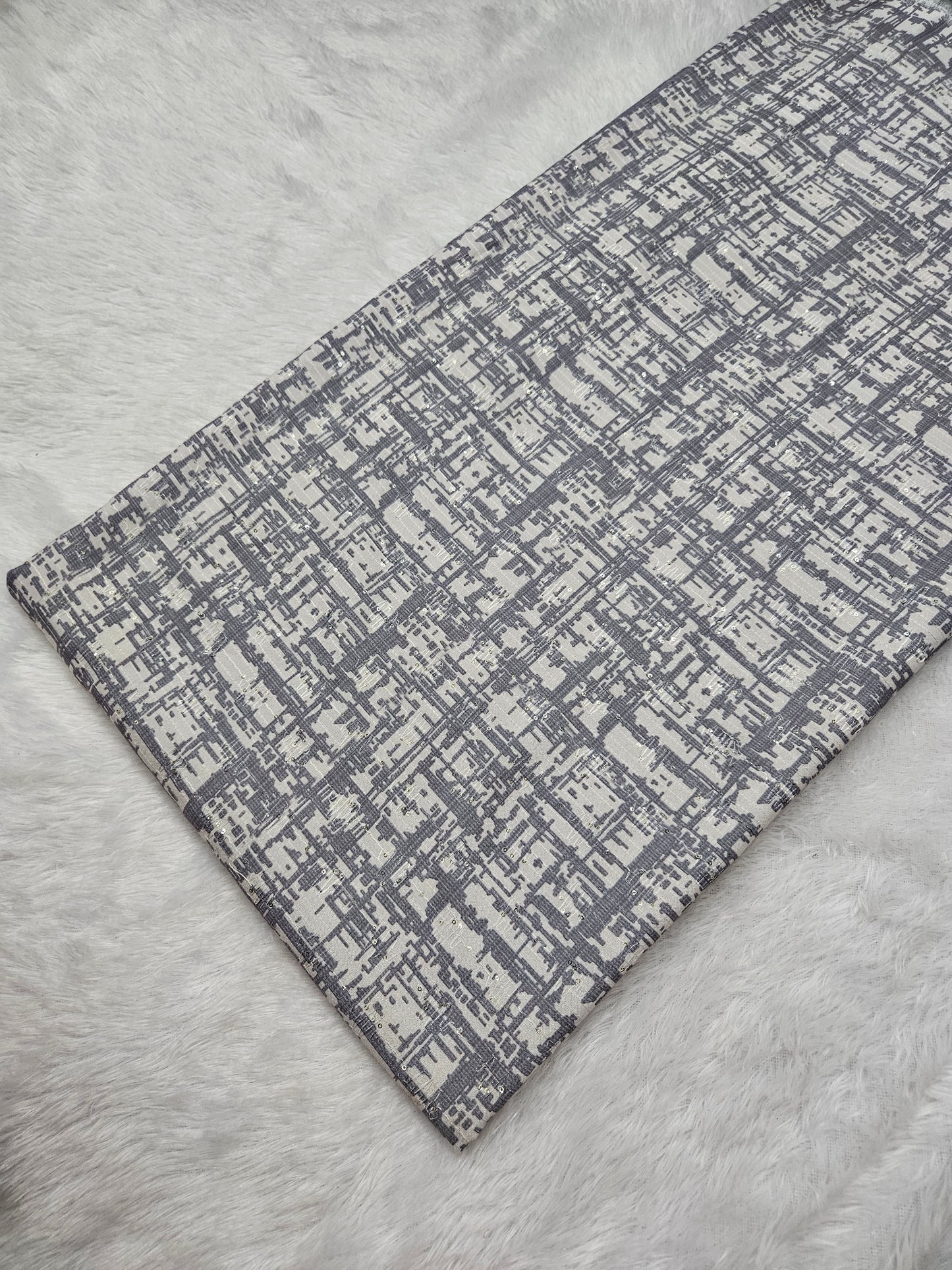 4.00 Meters Rayon Crochet Work Cut Piece