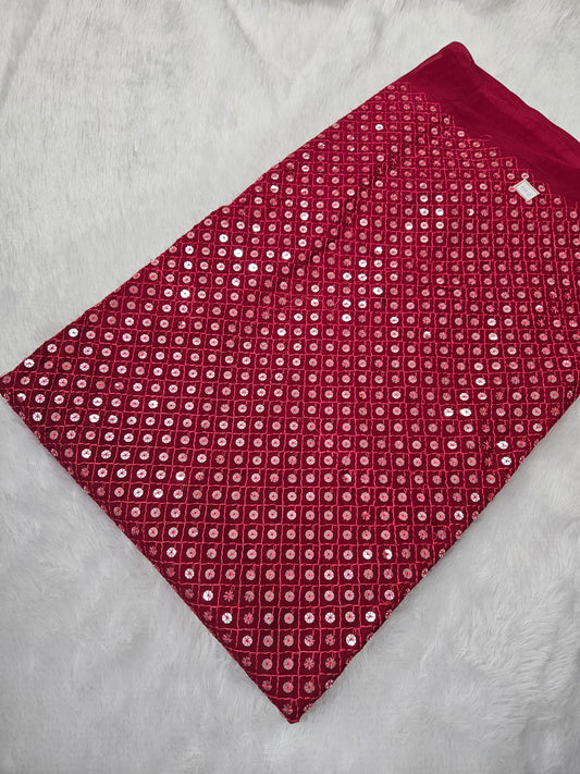 3.00 Meters Faux Georgette Full piece