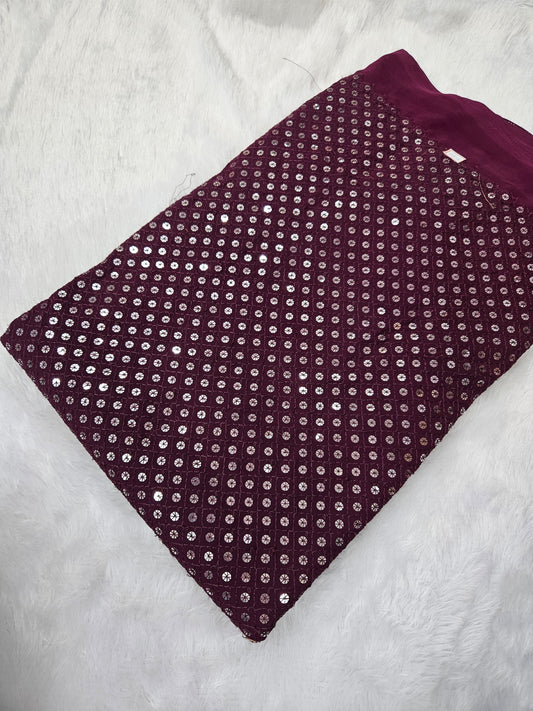 5.50 Meters Faux Georgette Full Piece