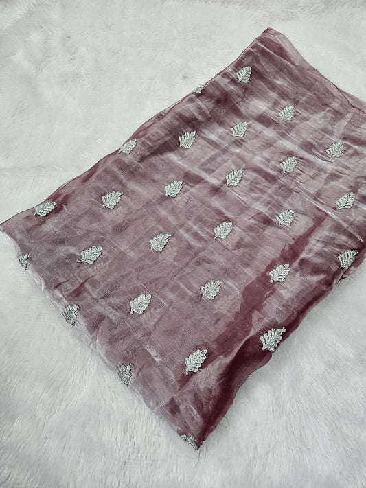 3.00 meters Metallic Organza Butti Embroidery