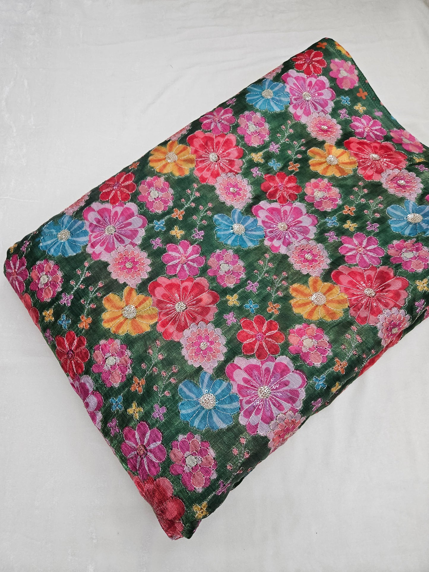Green Jimmy Choo Position Embroidered With Print 44"