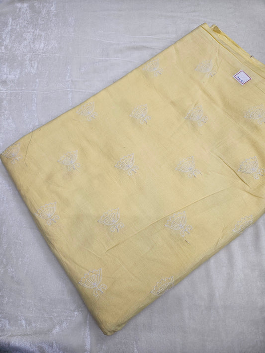 Cambric Cotton Butta Thread Embroidered 44"