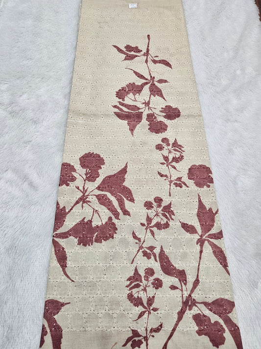 1.5 Meters Cotton Hakoba Digital Printed Fabric