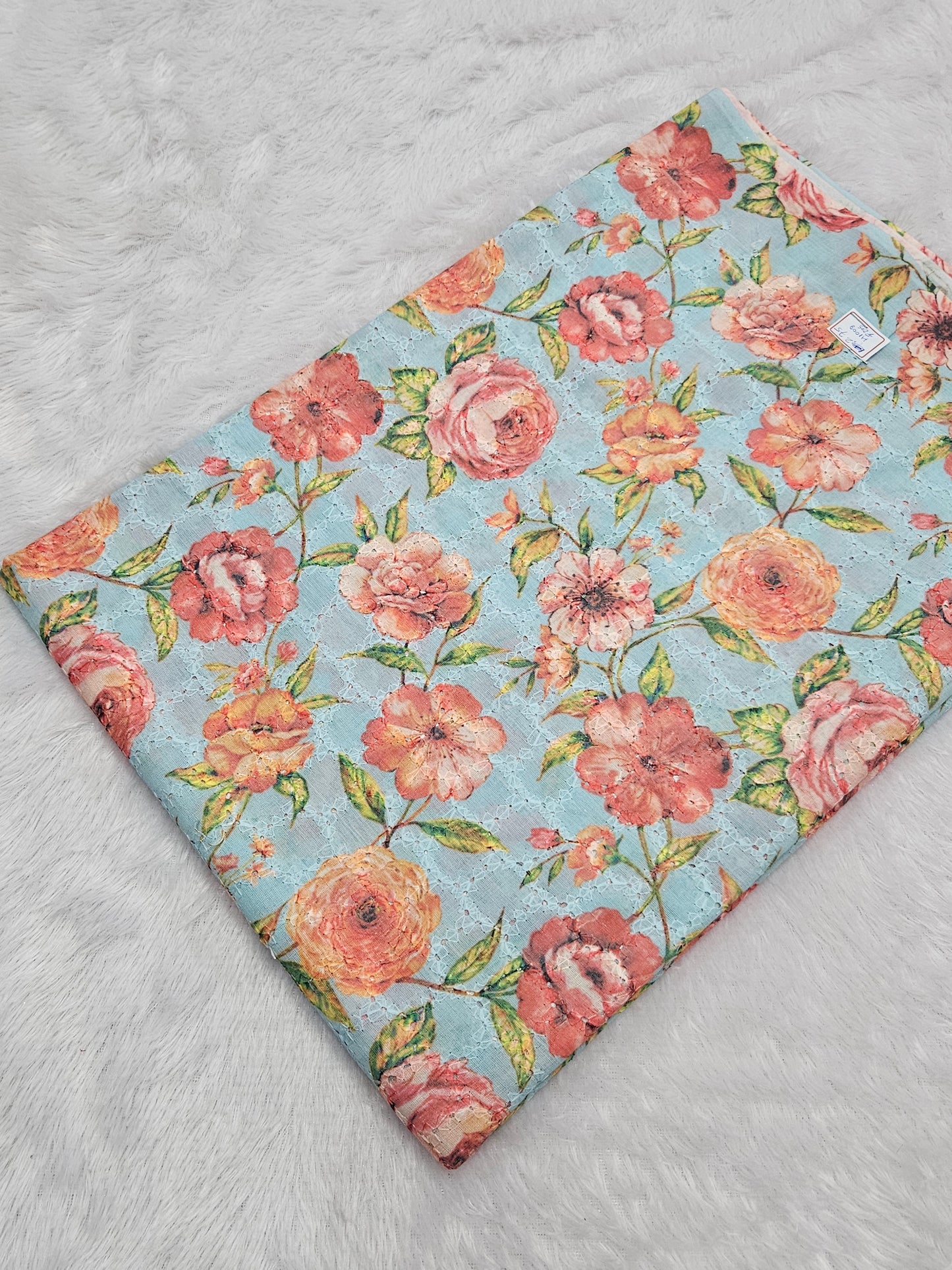 2.75 Meters Cotton Hakoba Digital Printed Fabric