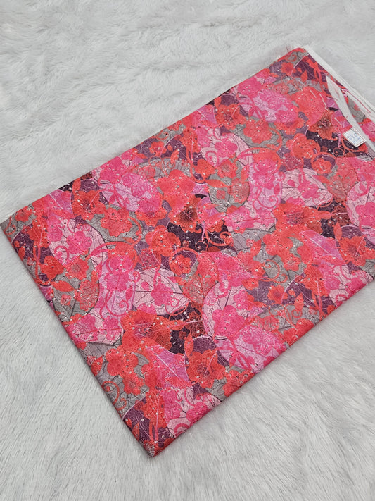 2.00 Meters Cotton Hakoba Digital Printed Fabric