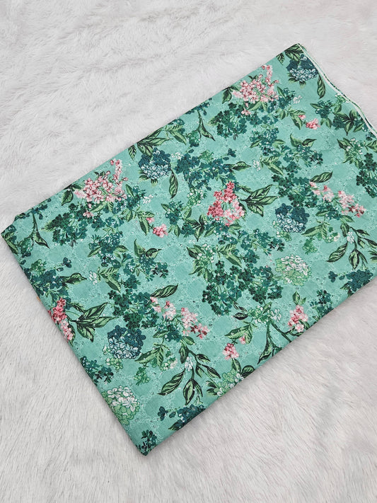 2.00 Meters Cotton Hakoba Digital Printed Fabric