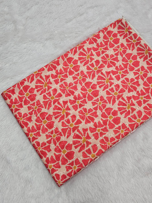 1.60 Meters Cotton Hakoba Digital Printed Fabric
