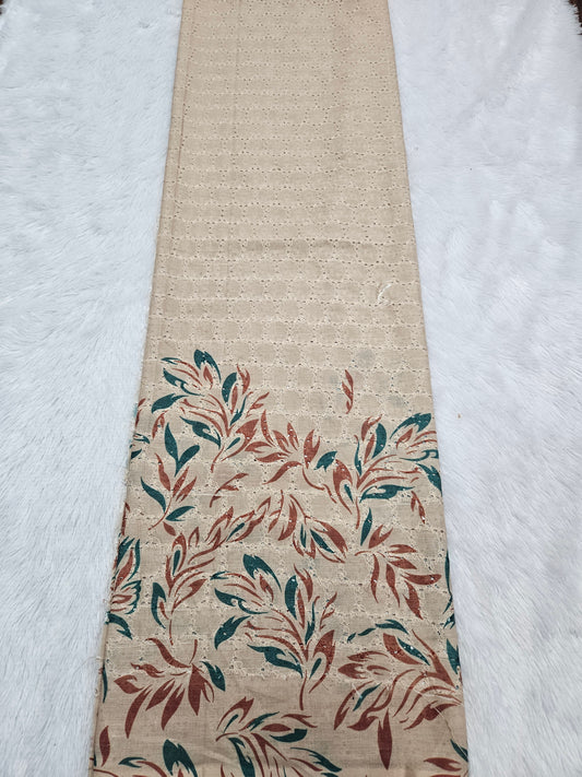 2.50 Meters Cotton Hakoba Digital Printed Fabric