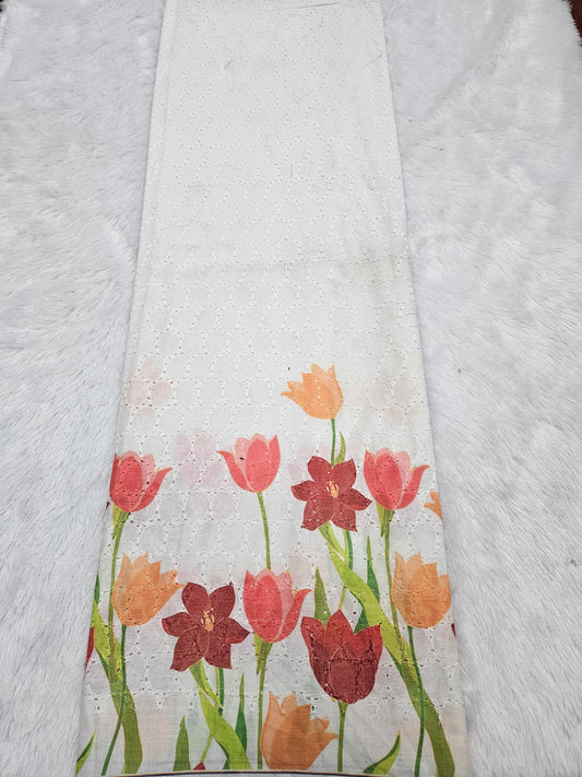 2.60 Meters Cotton Hakoba Digital Printed Fabric