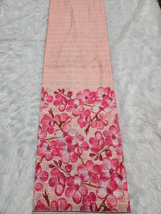 1.50 Meters Cotton Hakoba Digital Printed Fabric