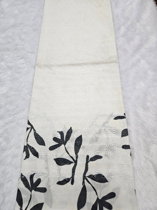 2.25 Meters Cotton Hakoba Digital Printed Fabric