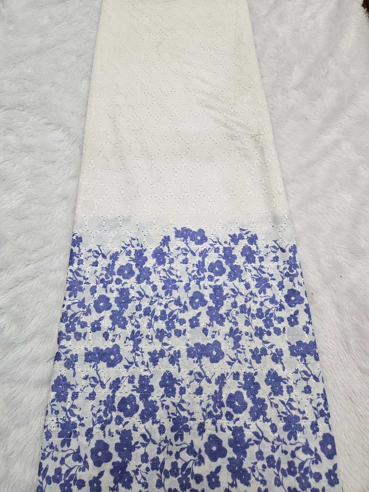 2.80 Meters Cotton Hakoba Digital Printed Fabric