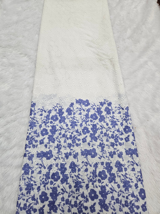 2.80 Meters Cotton Hakoba Digital Printed Fabric