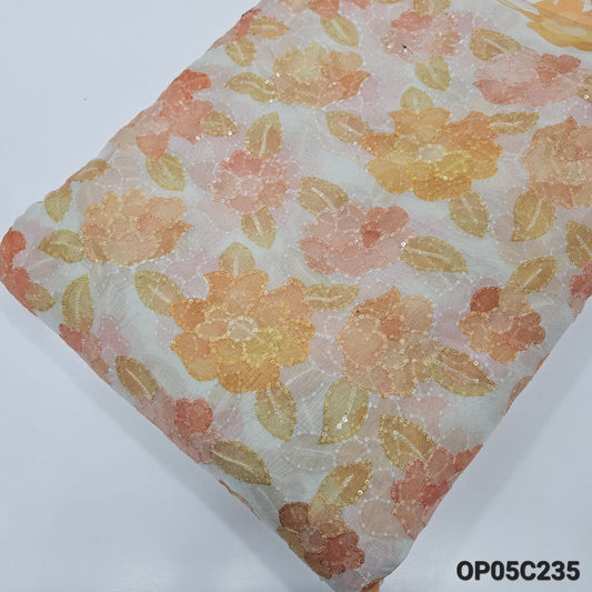 3.00 Meters Organza Position Print