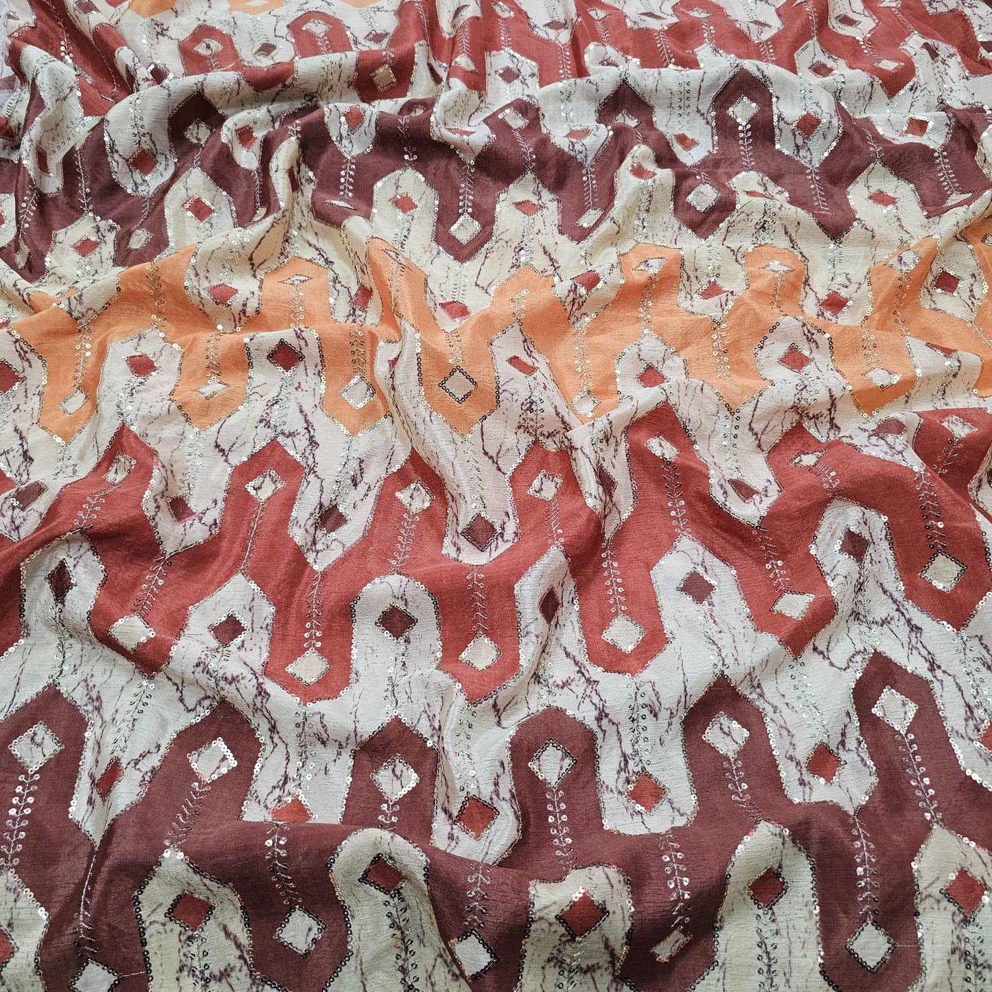Chinon Position Embroidery With Print 44"