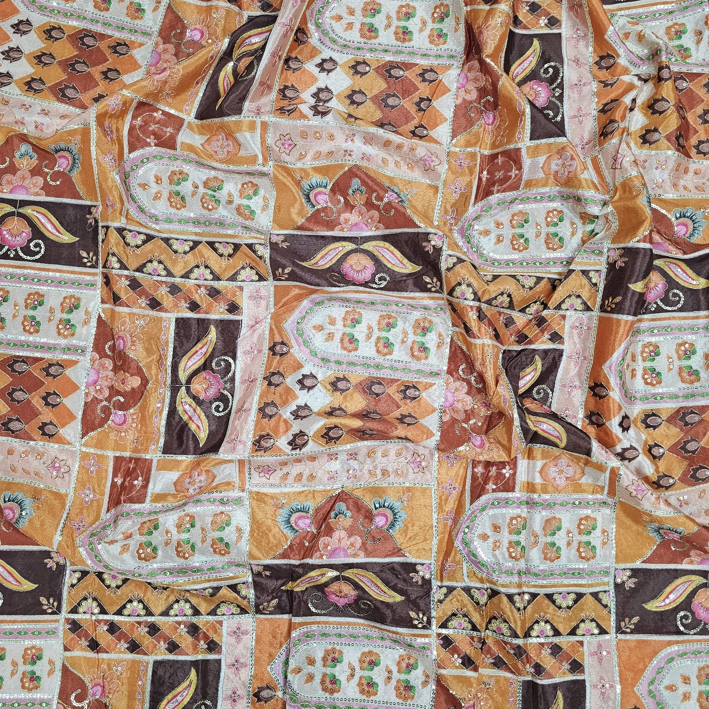 Chinon Position Embroidered With Print 44"