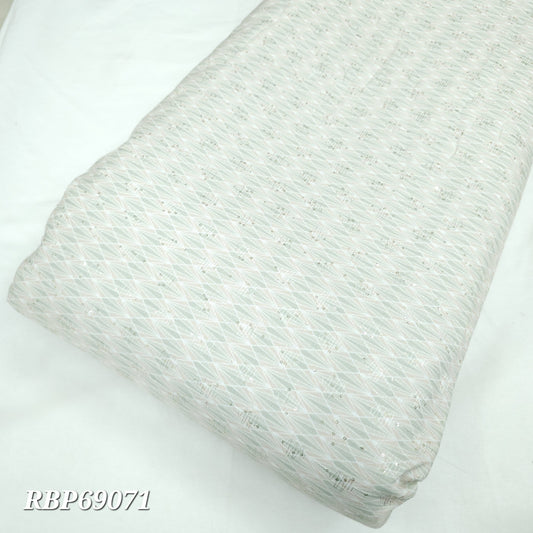 Pista Rayon Crochet Work Embroidery  58"