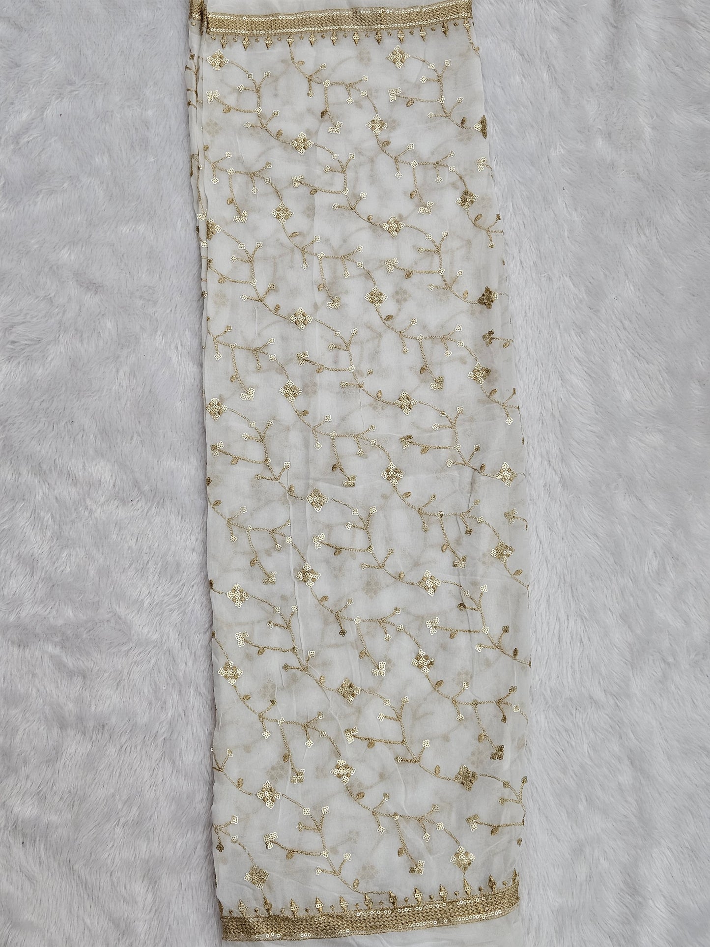 2.50 Meters Dyeable Viscose Georgette Dupatta