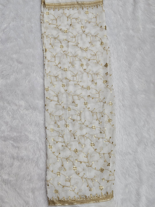 2.50 Meters Dyeable Viscose Georgette Dupatta