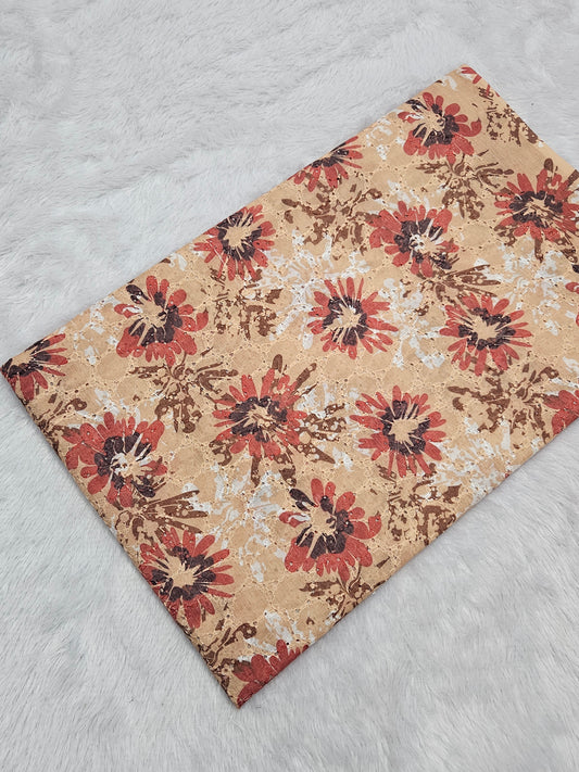 2.60 Meters Cotton Hakoba Digital Printed Fabric