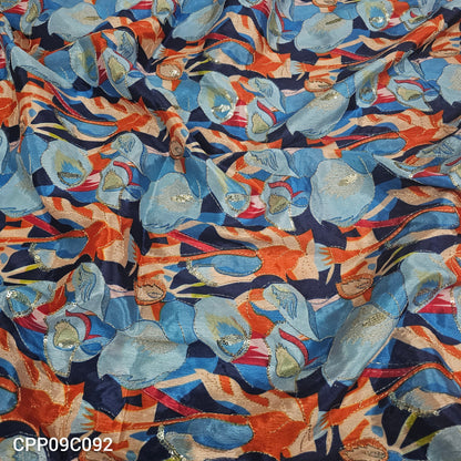 Chinon Position Embroidery With Print 44"