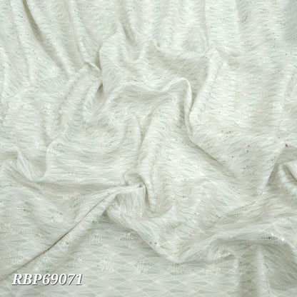 Pista Rayon Crochet Work Embroidery  58"
