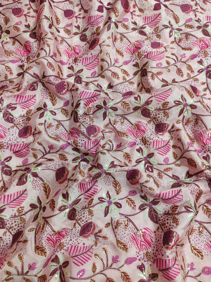 Chinon Position Embroidered With Print 44"